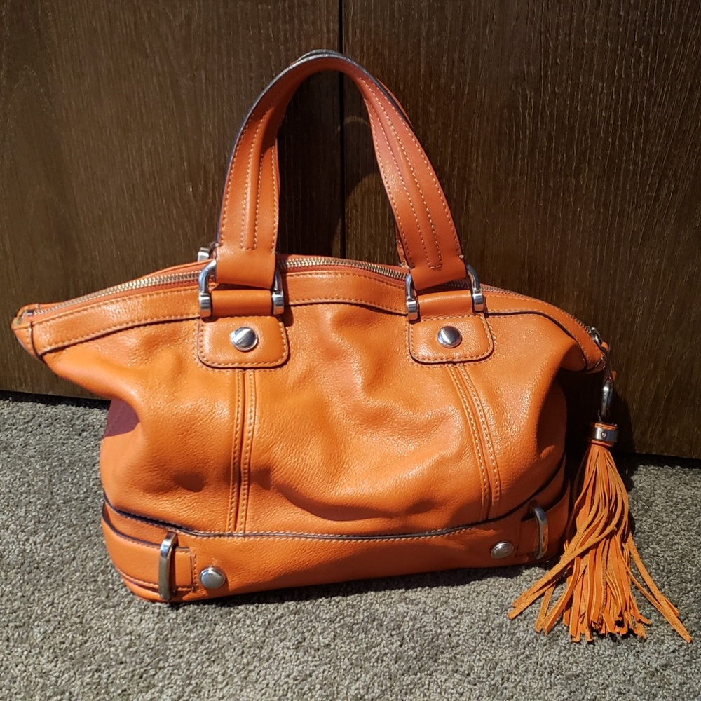 B Makowsky Orange Bag